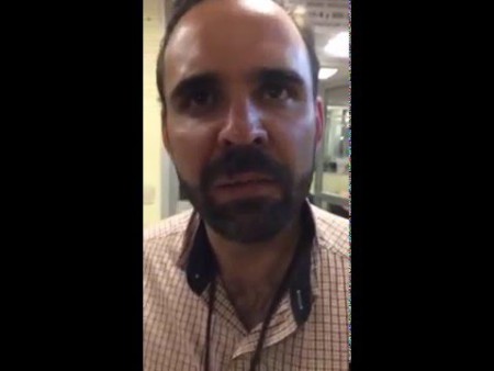 Guaruras golpean al City Manager de la delegación Miguel Hidalgo.  